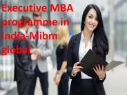 Executive MBA programme in India-Mibm global program
