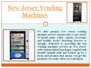 Snacking vending machines NJ