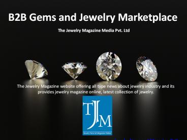 B2B Gems and Jewelry Marketplace | Jewelry Events | Jewellery Trade Fair