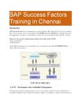 SAP Success Factors Training in Chennai PowerPoint PPT Presentation