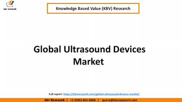 Global Ultrasound Devices Market Share