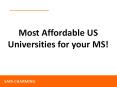 US Universities for your Master Degrees PowerPoint PPT Presentation