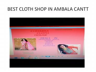 New chhabra cloth house-Best cloth shop in ambala cantt