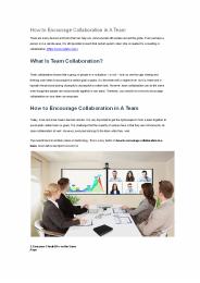 ezTalks: The Best Ways to Encourage Team Collaboration