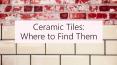 Ceramic Tiles: Where to Find Them PowerPoint PPT Presentation