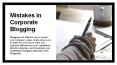 Mistakes in Corporate Blogging PowerPoint PPT Presentation