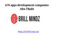 iOS apps development companies Abu Dhabi PowerPoint PPT Presentation