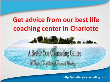 Get services from best counseling center in Charlotte