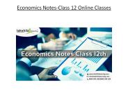 Economics Notes-Class 12 Online Classes-CENTRAL PROBLEMS OF AN ECONOMY