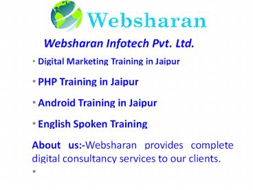 Digital Marketing Training in Jaipur