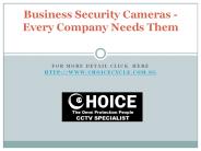 Business security cameras every company needs them