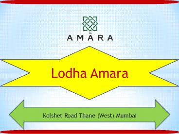 Lodha Amara Kolshet Road Thane Mumbai – Construction Update