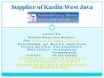 Supplier of Kaolin West Java PowerPoint PPT Presentation