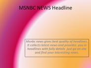 MSNBC NEWS Headline