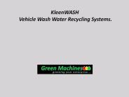 KleenWASH Vehicle wash water recycling systems.