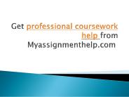 Get professional coursework help