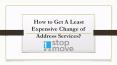 How to Get A Least Expensive Change of Address Services PowerPoint PPT Presentation
