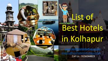 List of Hotels in Kolhapur