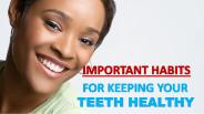 Important Habits for Keeping your Teeth Healthy