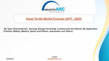 Smart Textile Market Relying on Graphene Coating Technology to Improve Textile Conductivity
