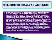Acoustics in Tamilnadu