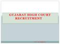Gujarat High court Recruitment PowerPoint PPT Presentation