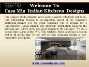 Italian Kitchen Designs