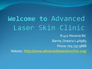 Advanced Laser Skin Clinic Barrie