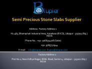 Semi Precious Stone Slabs Supplier