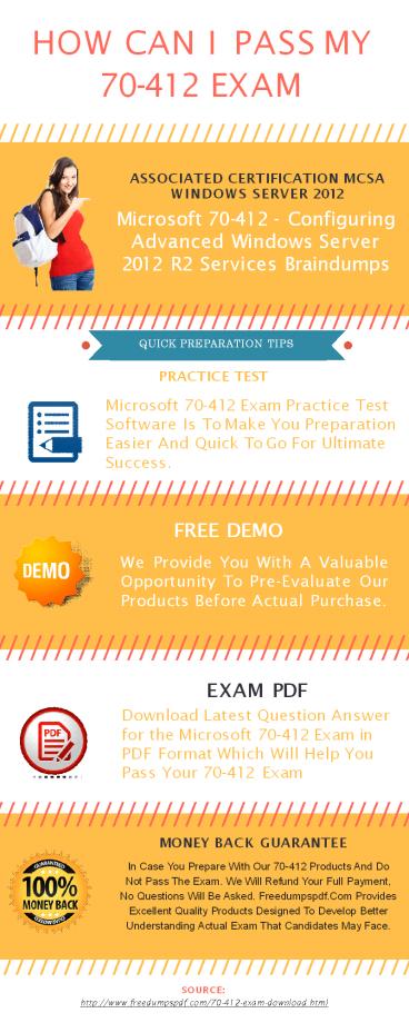 100% verified 70-412 Exam Study Material