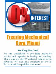 Freezing Mechanical Corp, Miami