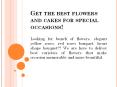 Book your cake and bunch of flowers: Winni PowerPoint PPT Presentation