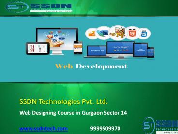 Web Designing Course in Gurgaon Sector 14