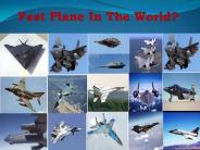 Fast Plane in the world