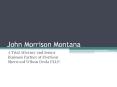 John Morrison (Montana) Politician PowerPoint PPT Presentation