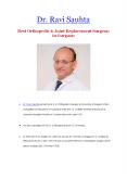 Dr. Ravi Sauhta - Best Orthopedic & Joint Replacement Surgeon in Gurgaon PowerPoint PPT Presentation