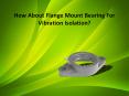 How About Flange Mount Bearing For Vibration Isolation? PowerPoint PPT Presentation