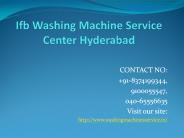 Ifb Washing Machine Service Center Hyderabad