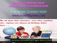 ECON 545 GENIUS help Learn/econ545genius.com