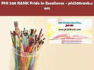 PHI 208 RANK Pride In Excellence /phi208rank.com