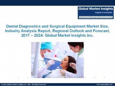 Dental Diagnostics and Surgical Equipment Market share forecast to witness considerable growth from 2017 to 2024