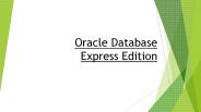 Oracle Database Express Edition