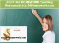 ACCT 346 HOMEWORK Teaching Resources / acct346homework.com PowerPoint PPT Presentation