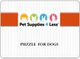 Max Puzzle for Dogs PowerPoint PPT Presentation