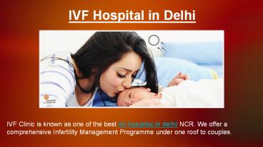 IVF Hospital in Delhi