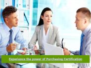 Certification to Become Purchase Professional