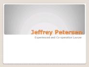 Jeffrey Petersen Lawyer