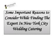 New York City wedding catering