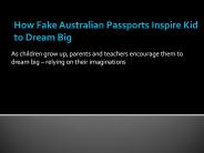 Fake Passport for Australia Fans