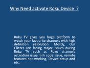 Why Need activate Roku Device  ????